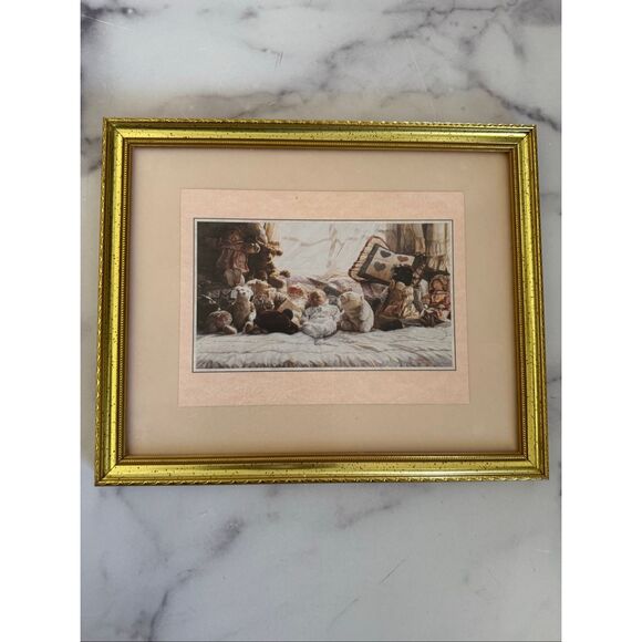 Things Worth Keeping Steven Hanks 90’s art print framed newborn baby serene nurs - Picture 2 of 3